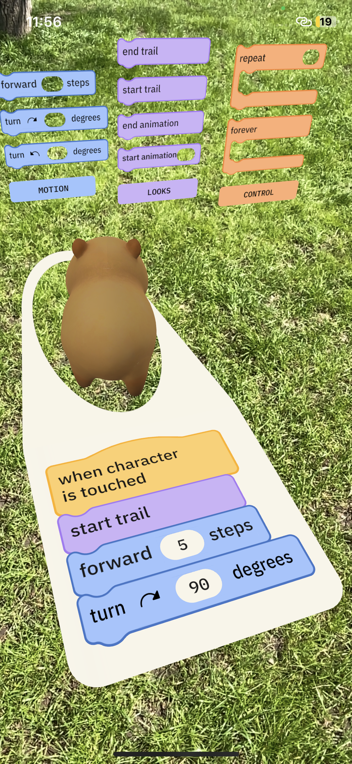 Code for drawing the second line